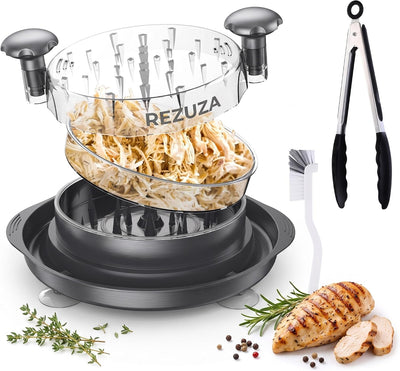 Rezuza Large Chicken Shredder (Rotary Style) – Quickly shreds meat and Chicken